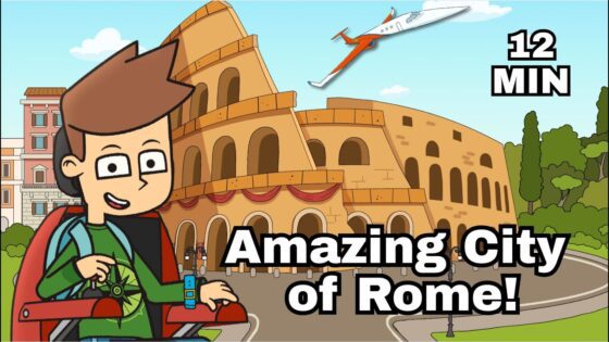 Rome Airplane Adventures ✈️ Plane, Landmarks & Fun for Kids | Let's Go See - Kingdom Kids Zone, Little Learners - Let's Go See