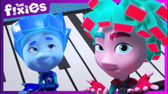 The Piano – The Fixies | Nolik meets Tweak and Geek and gets them to help fix Katya's piano! - Kingdom Kids Zone, Little Learners - The Fixies