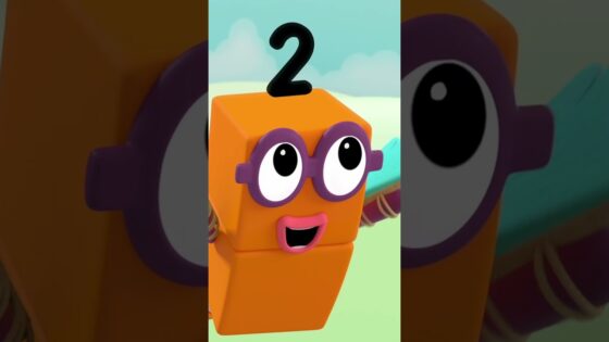 The Friendship Song with Numberblocks 1 and 2 ❤️🧡 #shorts - Kingdom Kids Zone, Little Learners, Shorts - Numberblocks