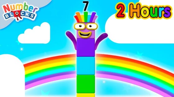 Every Numberblock Seven Episode! 🌈 | Learn to Count for Kids | 12345 | Numberblocks - Kingdom Kids Zone, Little Learners - Numberblocks