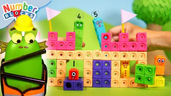 Blockzee Builds a Castle 🏰 Comparing Number | Colourful maths and Toy Play for kids | Numberblocks - Kingdom Kids Zone, Little Learners - Numberblocks