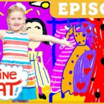 Young girl with arms outstretched in a bright, cartoonish background; text bubble reads 'Imagine That!' and a gold banner says 'EPISODE' across the top.