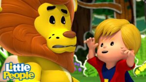 Eddie ROARS in the face of fear | 1 Hour of Preschool Learning | Little People Fisher Price - Kids TV Series, Kingdom Kids Zone - Little People - Fisher Price