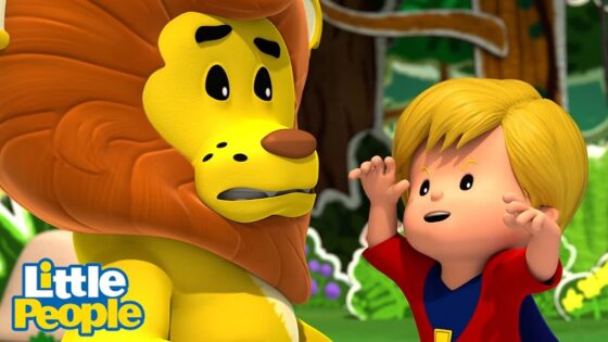 Eddie ROARS in the face of fear | 1 Hour of Preschool Learning | Little People Fisher Price - Kids TV Series, Kingdom Kids Zone - Little People - Fisher Price