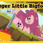 A Bigger Little Bigfoot Sing-Along Song 👹🎵 Luna Chip & Inkie 🌲 Fun Songs for Kids - Kids (0-4), Kingdom Kids Zone - Luna, Chip & Inkie