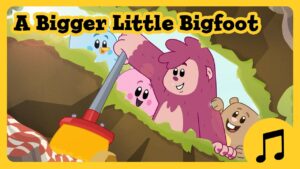 A Bigger Little Bigfoot Sing-Along Song 👹🎵 Luna Chip & Inkie 🌲 Fun Songs for Kids - Kids (0-5), Kingdom Kids Zone - Luna, Chip & Inkie