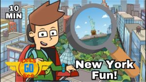 New York City for Kids! Amazing Facts, Planes & Sightseeing Fun - Kingdom Kids Zone, Little Learners - Let's Go See