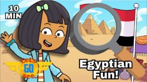 Junior Jets Land In Egypt For A Wild Adventure! | Plane Adventures | Let's Go See - Kingdom Kids Zone, Little Learners - Let's Go See