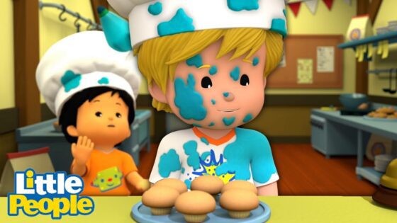 Eddie Makes a Mess in the Kitchen | 2 Hours of Preschool Learning | Little People – Fisher Price - Kids TV Series, Kingdom Kids Zone - Little People - Fisher Price