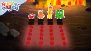 Lair of Shares Treasure Quest Adventure! 💎 | Learn to Count for Kids | 12345 | @Numberblocks - Kingdom Kids Zone, Little Learners - Numberblocks