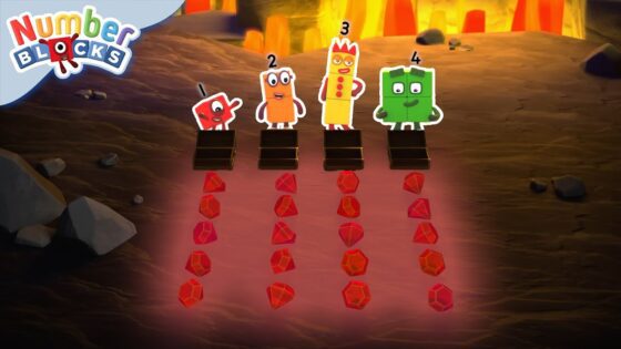 Lair of Shares Treasure Quest Adventure! 💎 | Learn to Count for Kids | 12345 | @Numberblocks - Kingdom Kids Zone, Little Learners - Numberblocks