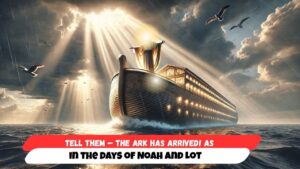Tell Them — The Ark Has Arrived! As in the Days of Noah and Lot - End Times, Testimonies - Uplifted