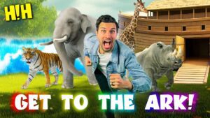 Will You Make It to Safety? 🛶 Noah's Ark Floor Is Lava Game | "Get to the Ark" - Kingdom Kids Zone, Sing With Me - Hey! Hosanna
