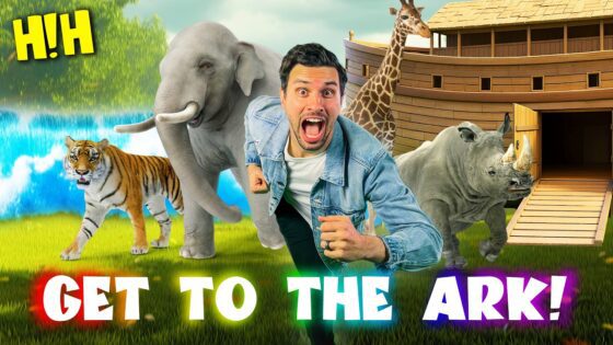 Will You Make It to Safety? 🛶 Noah's Ark Floor Is Lava Game | "Get to the Ark" - Kingdom Kids Zone, Sing With Me - Hey! Hosanna