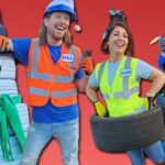 Building with Tires 🎄⛄ The 12 Days of Christmas with Handyman Hal & Awesome Alex! - Kingdom Kids Zone, Sing With Me - Handyman Hal - Music for Kids