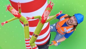 🎄 Handyman Hal Sets Up Elf Wind Dancers! - Kingdom Kids Zone, Sing With Me - Handyman Hal - Music for Kids