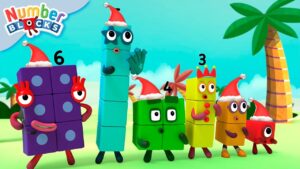 🎉 Jingle Bell Pattern Party 🔔 | 1 HOUR | Learn to Count for Kids | Number Cartoon | Numberblocks - Kingdom Kids Zone, Little Learners - Numberblocks