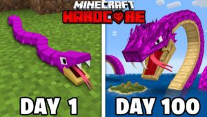 I Survived 100 Days as a SNAKE in Minecraft - Gameplay, Kingdom Kids Zone, Minecraft - EYstreem