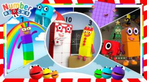 Hanukkah Family Feast | Learn to Count for Kids | Number Cartoon | Numberblocks - Kingdom Kids Zone, Little Learners - Numberblocks