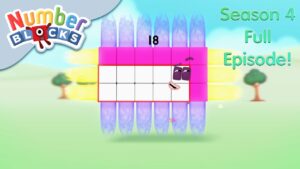 Eighteen 💨 | Full Episode – S4 E8 | Learn to Count – Numberblocks - Kingdom Kids Zone, Little Learners - Numberblocks