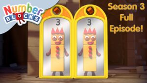 Mirror, Mirror 🪞 | Full Episode – S3 E19 | Learn to Count – Numberblocks - Kingdom Kids Zone, Little Learners - Numberblocks