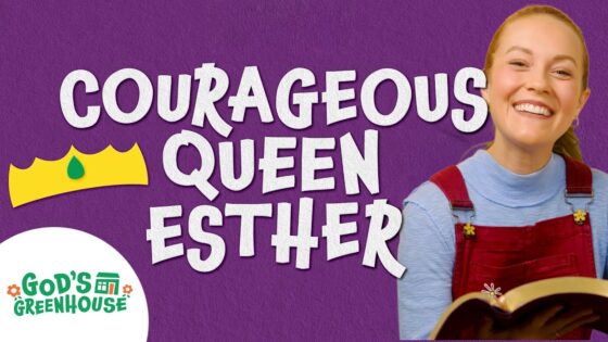 Courageous Queen Esther 👑 | Learn Kids Christian Songs 🌼 God's Greenhouse 🌼 - Kingdom Kids Zone, Sing With Me - God's Greenhouse | Bible Songs for Kids (by Minno)