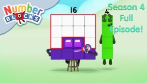 Sixteen 🎊 | Full Episode – S4 E5 | Learn to Count – Numberblocks - Kingdom Kids Zone, Little Learners - Numberblocks