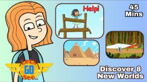 🗺️ Discover Spider Monkeys 🙊 in the Rainforest | ✈️ Let's Go See Full Episodes Compilation 👨✈️ - Kingdom Kids Zone, Little Learners - Let's Go See