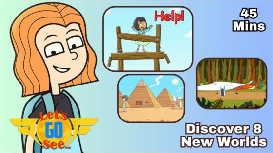 🗺️ Discover Spider Monkeys 🙊 in the Rainforest | ✈️ Let's Go See Full Episodes Compilation 👨‍✈️ - Kingdom Kids Zone, Little Learners - Let's Go See