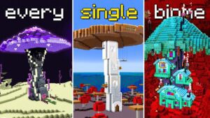 I Built a Base in Every Single Biome in Minecraft. - Gameplay, Kingdom Kids Zone, Minecraft - CringyGull