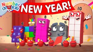 New Years Number Bonds 🧮 | Learn to Count for Kids | Number Cartoon | Numberblocks - Kingdom Kids Zone, Little Learners - Numberblocks