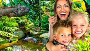 Explore Real Animals & Fish 🐍🐟 Educational Aquarium Visit with the Happy Hubbard’s in a Rainforest! - Kingdom Kids Zone, Little Learners - Happy Hubbard’s - Educational Videos for Kids