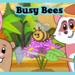Busy Bees Sing-Along Song 🐝🎵 Luna Chip & Inkie 🌲 Nature Song for Kids - Kids (0-4), Kingdom Kids Zone - Luna, Chip & Inkie