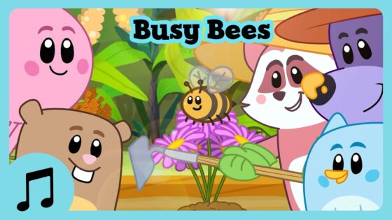 Busy Bees Sing-Along Song 🐝🎵 Luna Chip & Inkie 🌲 Nature Song for Kids - Kids (0-5), Kingdom Kids Zone - Luna, Chip & Inkie