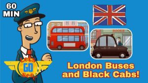 Supersonic ✈️ Plane journey to see 🚌 Red Buses and Black Cabs 🚕 in London 🇬🇧 | Let's Go See - Kingdom Kids Zone, Little Learners - Let's Go See