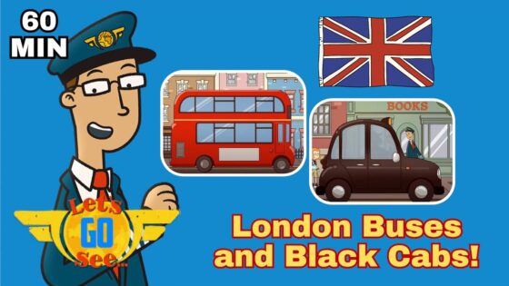 Supersonic ✈️ Plane journey to see 🚌 Red Buses and Black Cabs 🚕 in London 🇬🇧 | Let's Go See - Kingdom Kids Zone, Little Learners - Let's Go See