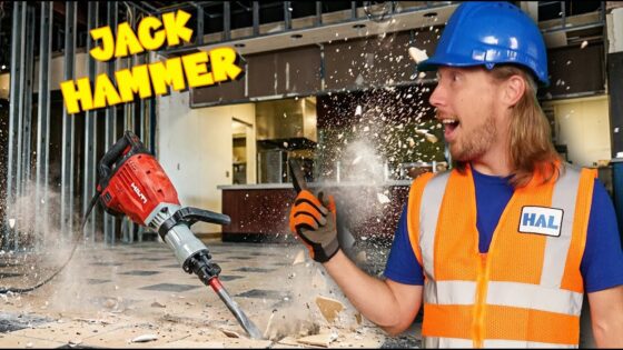 Jackhammer Demolition for Kids! 🧡 Breaking Tile & Concrete with Handyman Hal - Kingdom Kids Zone, Sing With Me - Handyman Hal - Music for Kids