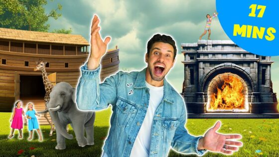 17-Minute Christian Kids Dance Party | Bible Songs That Get Kids Moving 🎵 - Kingdom Kids Zone, Sing With Me - Hey! Hosanna