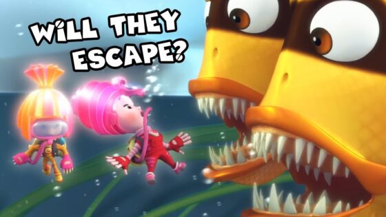 Will Simka and Masiya escape some very hungry fish? | The Fixies - Kingdom Kids Zone, Little Learners - The Fixies