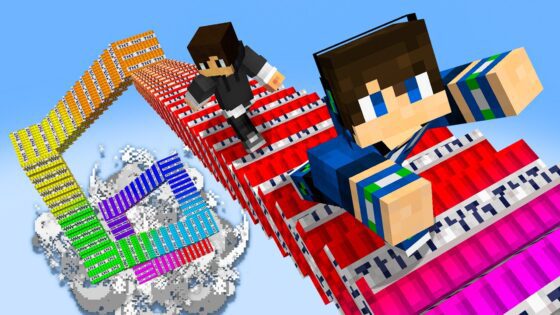 Can You Climb TNT Stairs? - Gameplay, Kingdom Kids Zone, Minecraft - EYstreem
