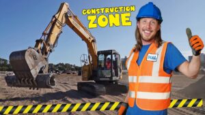 Handyman Hal’s Construction Adventure! Real Excavators and Wheel Loaders | Fun Kids Music - Kingdom Kids Zone, Sing With Me - Handyman Hal - Music for Kids