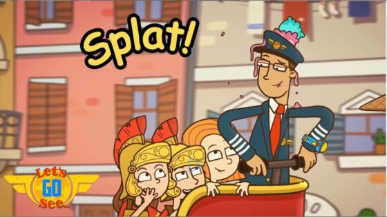 ✈️Explore Rome 🇮🇹 and see why Pilot Ollie has an ice cream 🍦on his head! | Let's Go See - Kingdom Kids Zone, Little Learners - Let's Go See