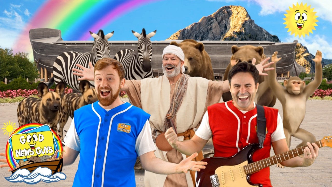 Rise and Shine! (Arky Arky) 🌈 🎸| Noah’s Ark Song by the Good News Guys - Kingdom Kids Zone, Shorts, Sing With Me - Good News Guys