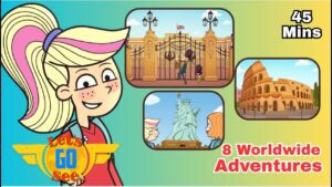 🗺️ Explore Buckingham Palace 🇬🇧 | ✈️ Let's Go See Full Episodes Compilation 👨✈️ - Kingdom Kids Zone, Little Learners - Let's Go See