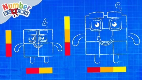 Square Numbers Made Easy Peasy 🟩 | Learn to Count for Kids | Number Cartoon | Numberblocks - Kingdom Kids Zone, Little Learners - Numberblocks