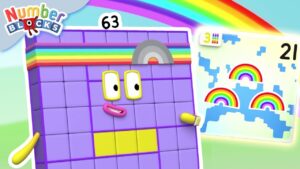 A Rainbow of Multiplication πβοΈ | Learn to Count for Kids | Number Cartoon | Numberblocks - Kingdom Kids Zone, Little Learners - Numberblocks