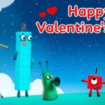 Valentine's Day! | Full Episodes – 1 Hour Compilation | Numbers Cartoon For Kids | Numberblocks - Kingdom Kids Zone, Little Learners - Numberblocks