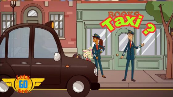 Explore London 🇬🇧 Will Pilot Ollie ever manage to hail a BLACK CAB? 🚕 | Let's Go See… - Kingdom Kids Zone, Little Learners - Let's Go See