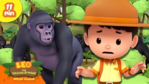 Leo Meets the Gorillas! | Wildlife Ranger Full Episode | Educational Animal Cartoons - Kids TV Series, Kingdom Kids Zone - Leo the Wildlife Ranger - Official Channel