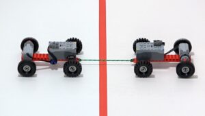 Making Lego Car WIN Tug-of-War - Kids (6-9), Kingdom Kids Zone - Brick Experiment Channel